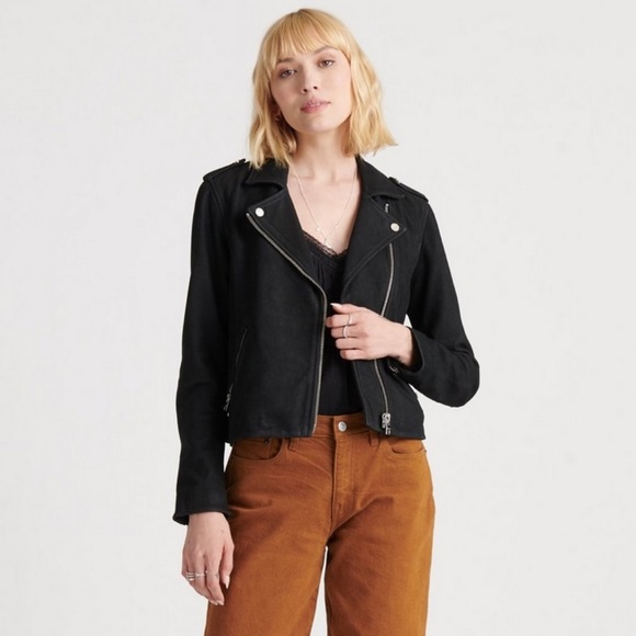 Lucky Brand Jackets & Blazers - Lucky Brand Nubuck Moto Jacket